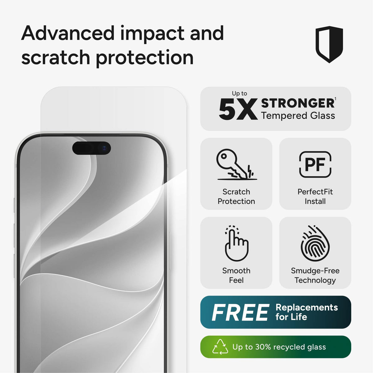 InvisibleShield Glass Elite Apple iPhone 18/17 Pro