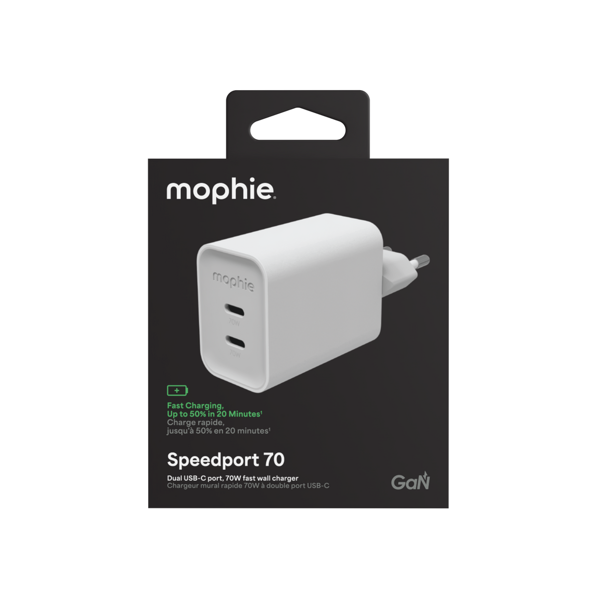 Power adapter USB-C Dual 70W