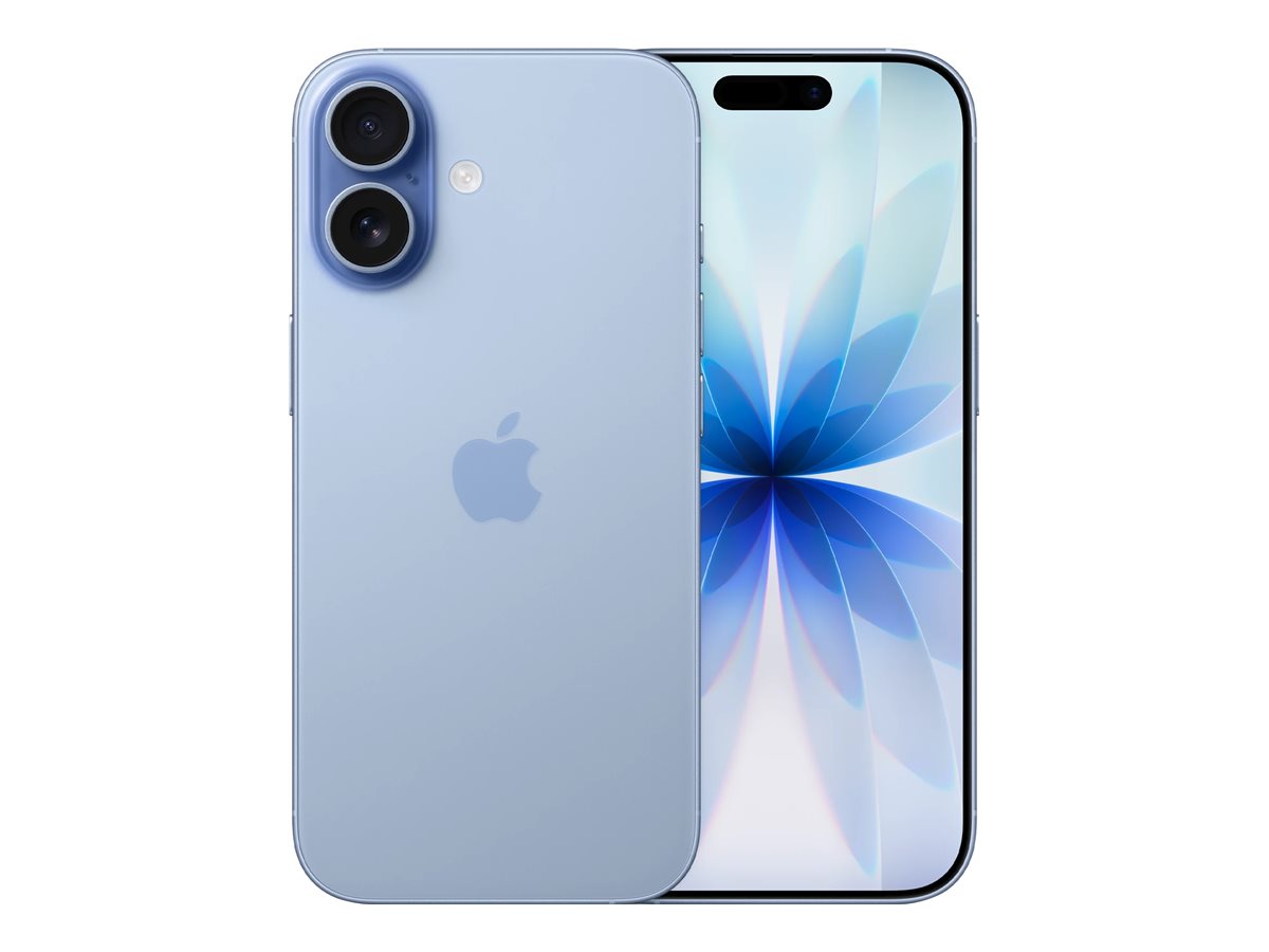 Apple iPhone 17 i färgen Mist Blue