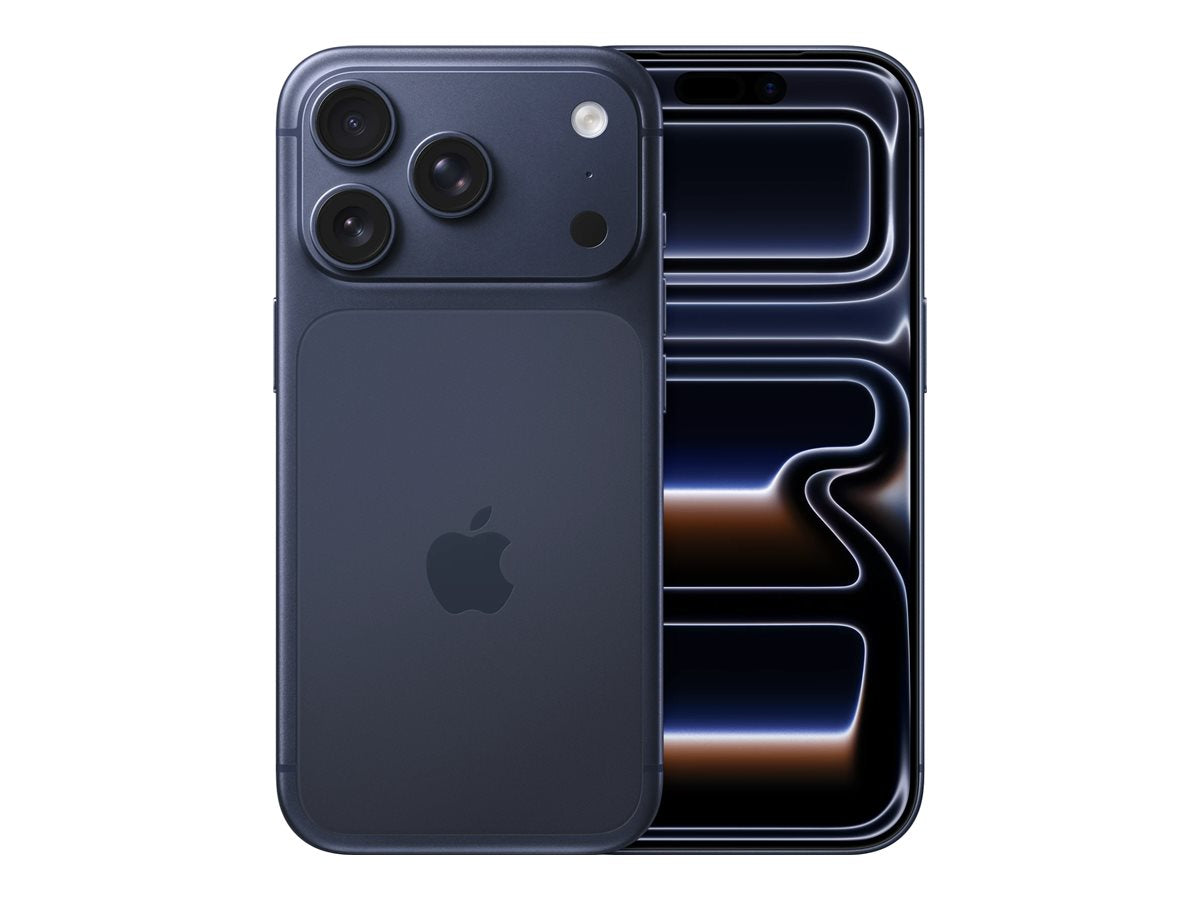 Apple iPhone 17 Pro i färgen Deep Blue