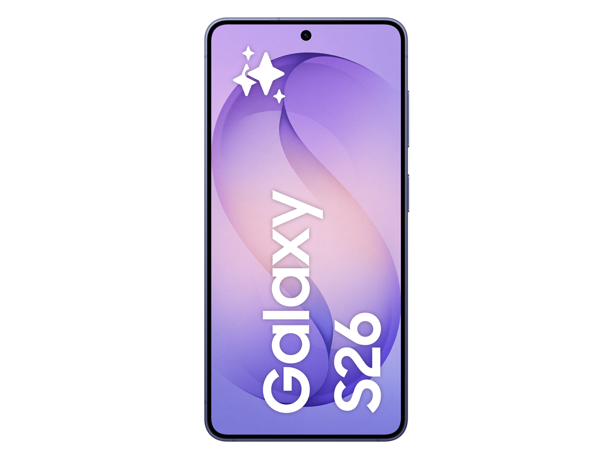Samsung Galaxy S26 i färgen Cobalt Violet