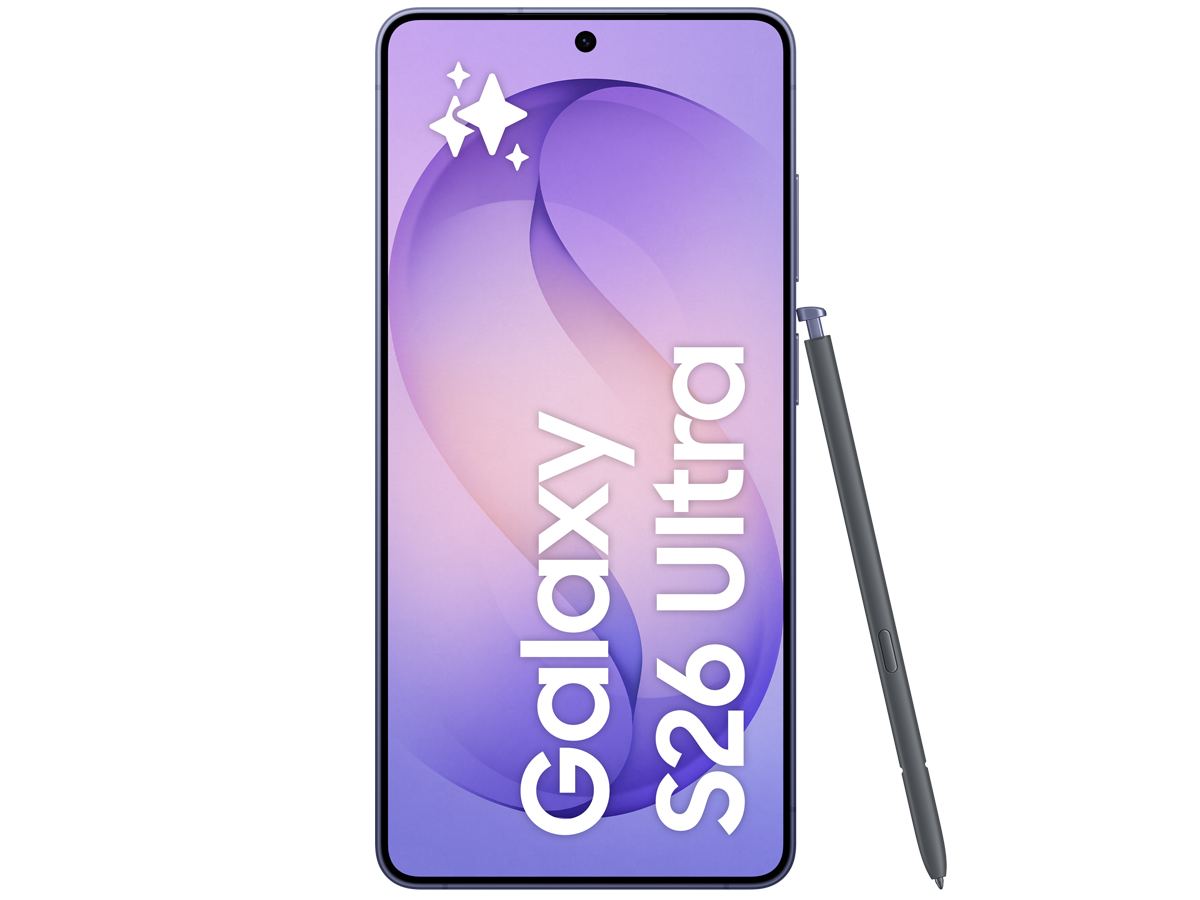 Samsung Galaxy S26 Ultra i färgen Cobalt Violet