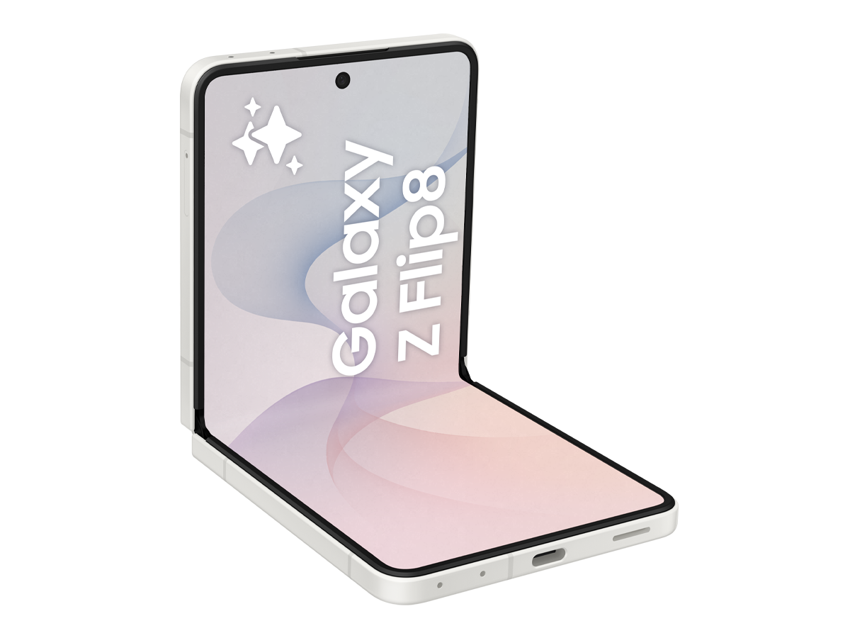 Samsung Galaxy Z Flip8 i färgen Cream, bild 2