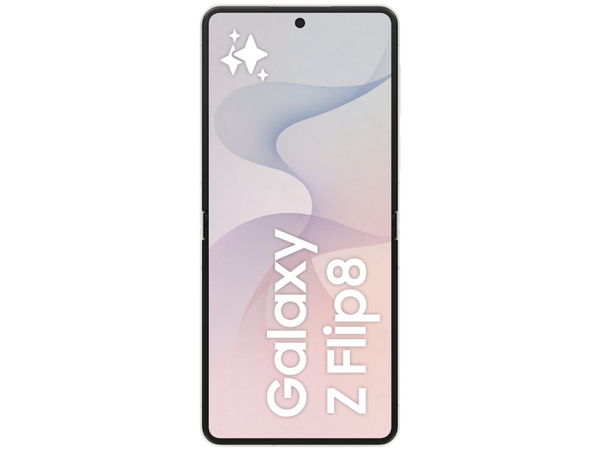 Samsung Galaxy Z Flip8 i färgen Cream, bild 3