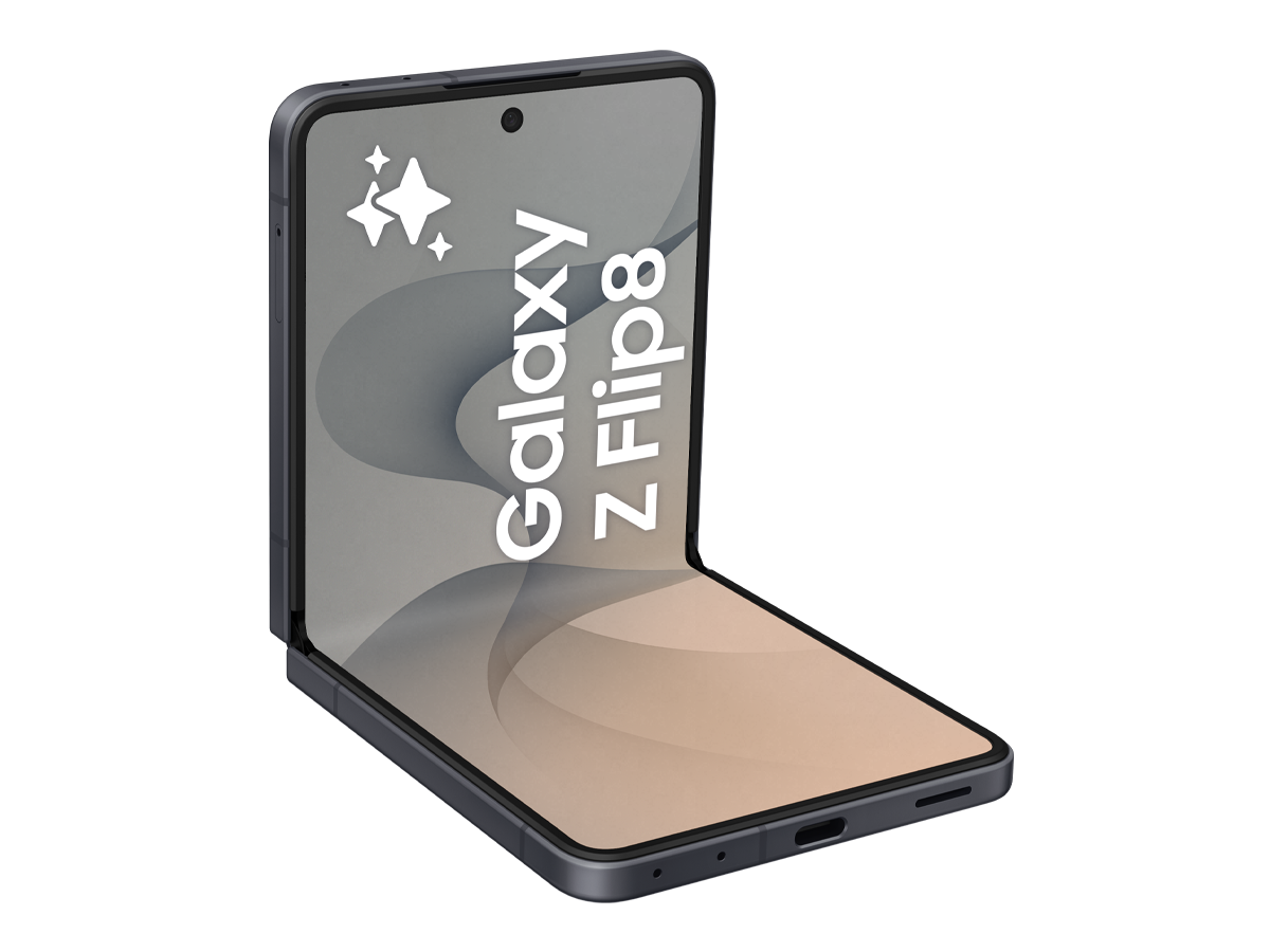 Samsung Galaxy Z Flip8 i färgen Graphite, bild 4