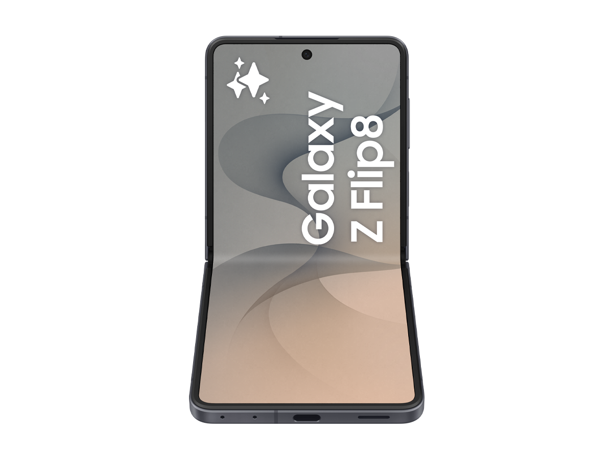 Samsung Galaxy Z Flip8 i färgen Graphite