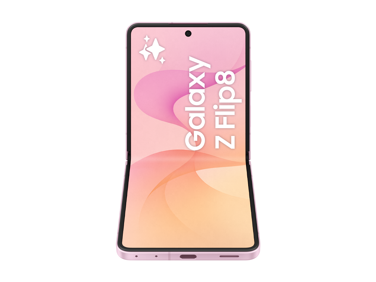 Samsung Galaxy Z Flip8 i färgen Pink
